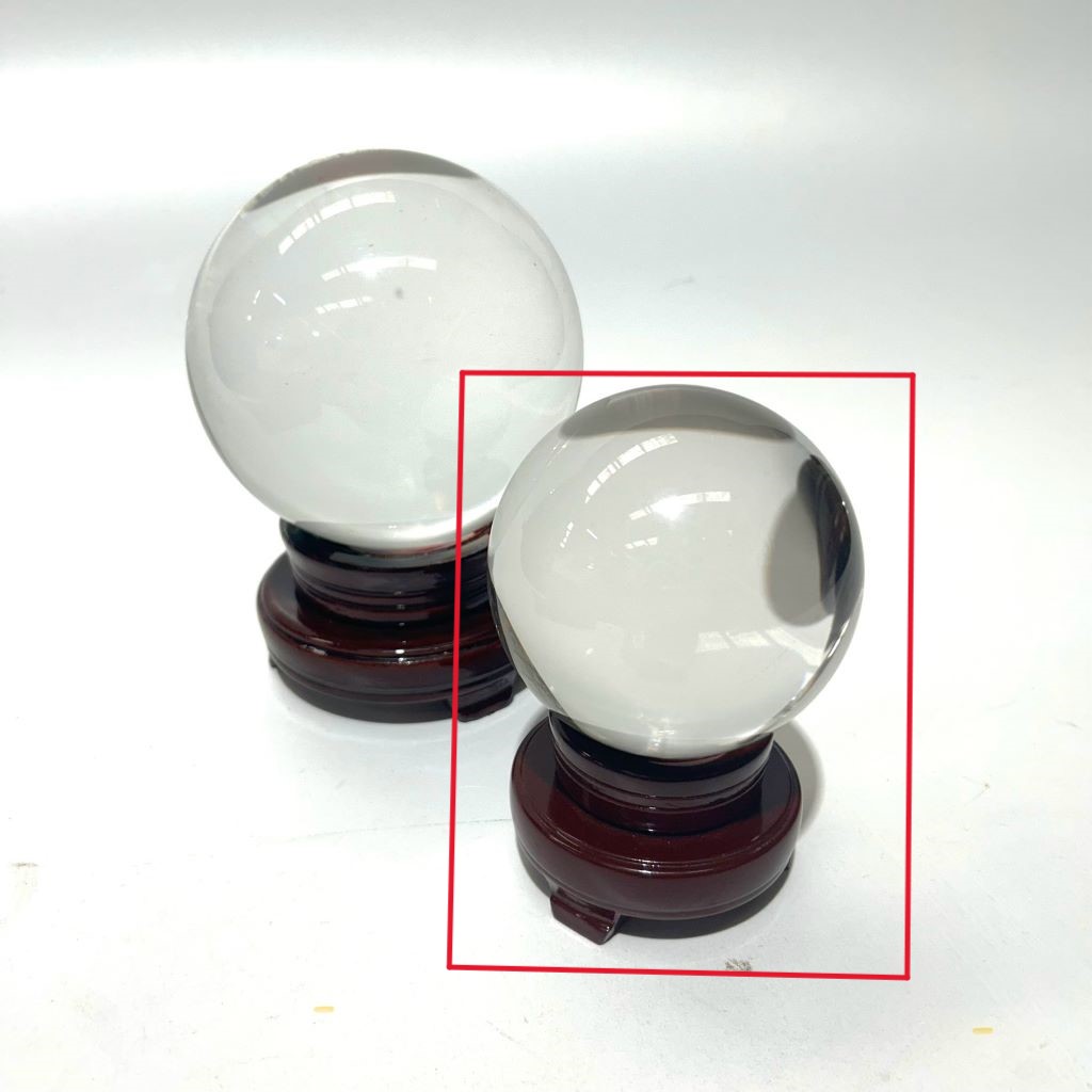 CRYSTAL BALL, Fortune Tellers - 10cm Diameter Ball on Timber Stand